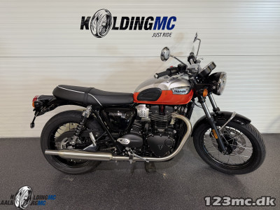 Triumph Bonneville T 100 Aluminium Silver/Baja Orange
