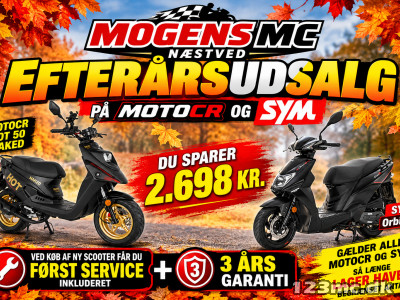MotoCR Hot 50 efterårs udsalg