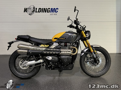 Triumph Scrambler Mineral Grey / Cosmic Yellow