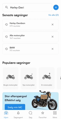 Seneste søgninger
