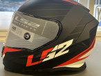 LS2 FF800 Storm Nerve Matt sort og Rød L, 108002032L
