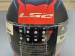 LS2 FF800 Storm Nerve Matt sort og Rød L, 108002032L