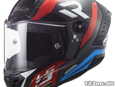 LS2 Thunder Carbon Supra Red Blue - FØR 4.199