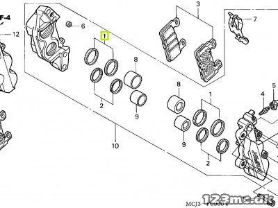 06451-MCJ-405 SEAL SET, PISTON