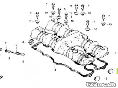 12331-425-000 COVER, CYLINDER HEAD SIDE