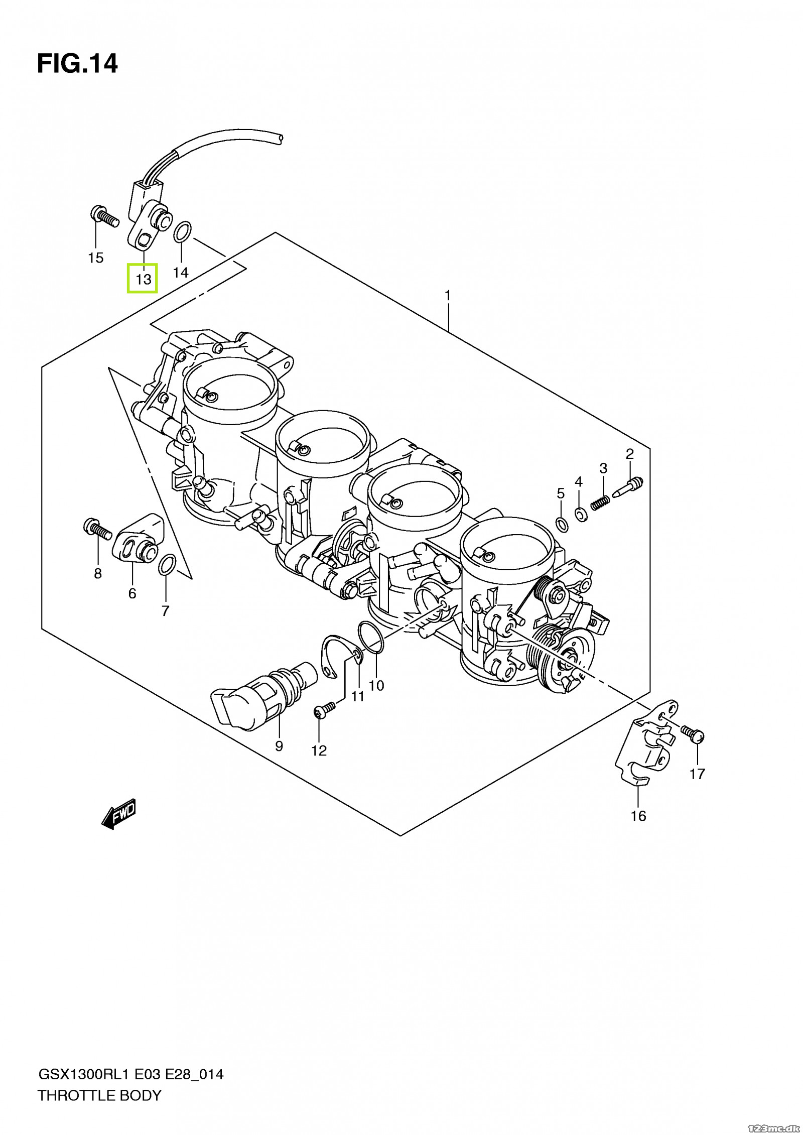 13580-40F30 (13580-40F31) SENSOR ASSY,TH til Suzuki til salg - 123mc