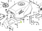 17530-MY5-860 MAT,FUEL TANK SIL