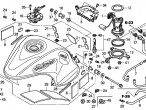 17554-MEL-300 CUSHION, FUEL TANK til Honda CBR 1000