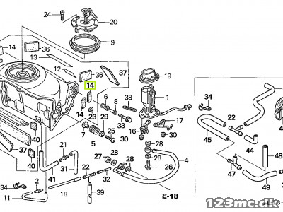 17601-MEL-300 CUSHION B, FUEL TANK