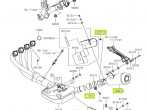 18091-1132 BODY-COMP-MUFFLER til Kawasaki Z 900 RS