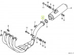 18150-MAS-003 (18150-MAS-E01) PIPE COMP EXH til Honda