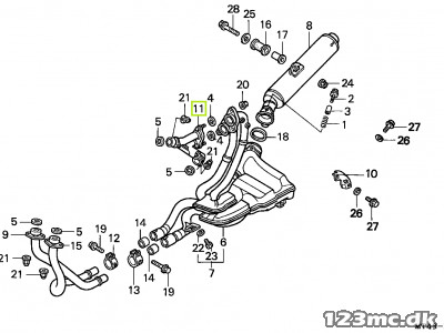 18330-MT4-003 PIPE, RR. EX.