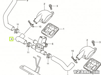 18461-15H00 HOSE,2ND AIR VALVE,R