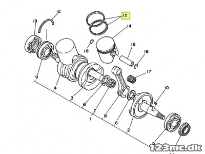 1UA-11610-00-00 PISTON RING SET