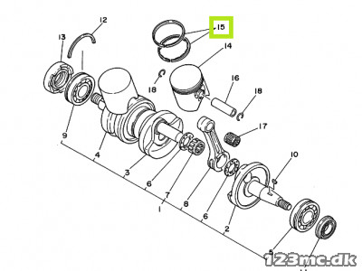 1UA-11631-00-94 PISTON (STD)