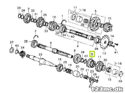 23431-374-000 GEAR (22T & 26T)