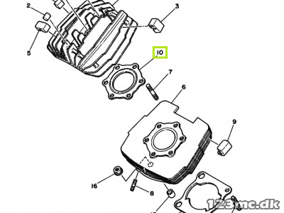 2A7-11181-10 GASKET, CYLINDER HEAD