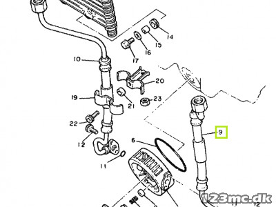 31A-13464-00-00 (31A-13464-01) HOSE. OIL 1