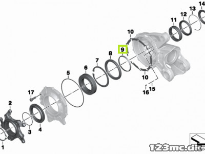 33117674872 BMW Assembly ring