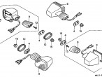 33650-MAS-601 WINKER ASSY,L RR til Honda