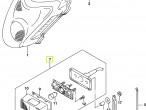 35910-41G02 LAMP ASSY,LICENSE til Suzuki GSX 1300 R Hayabusa