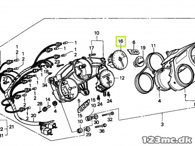 37250-MN4-601 TACHOMETER COMP.