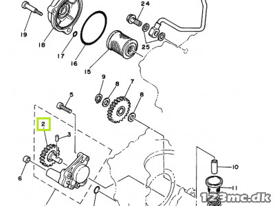 3Y6-13326-01-00 GEAR,PUMP DRIVEN 2
