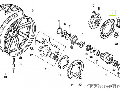 41201-MR7-000 SPROCKET,FINL 40T