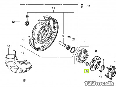 41242-MR5-000 PIECE DAMPER WHEE