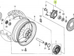 42615-MBW-E10 FLANGE SUB ASSY,R til Honda