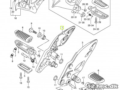 43510-15H00 BRACKET,FR FOOTREST,R