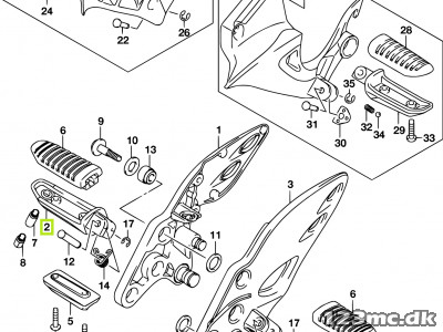 43511-44G10 BAR,FR FOOTREST,R