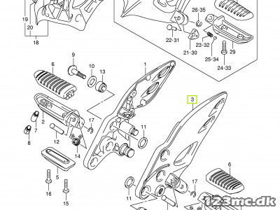 43521-15H00 BRACKET,FR FOOTREST,L