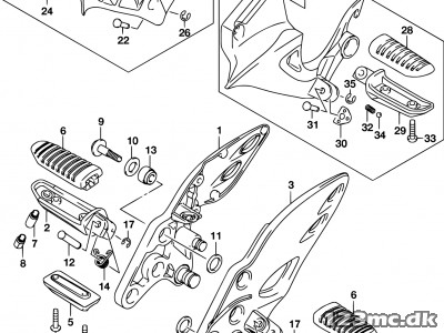 43521-44G10 BAR,FR FOOTREST,L
