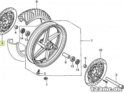 45120-MBG-003 DISK COMP., R. FR. B