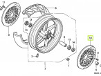 45220-MZ7-000 DISK COMP., L. FR. BRAKE til Honda VFR 750 F