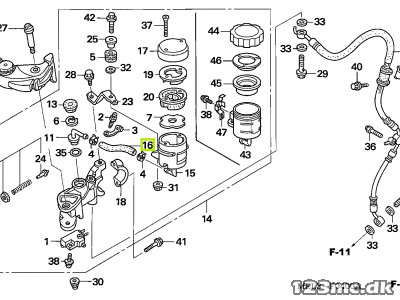 45512-MEL-006 HOSE, MASTER CYLINDER OIL