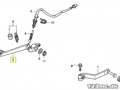 46500-MBG-610 PEDAL, RR. BRAKE