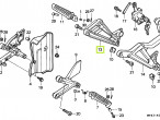 50750-MZ7-000 HOLDER, R. PILLION STEP til Honda VFR 750 F