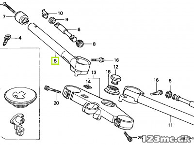 53100-MV9-000 HANDLEBAR, R.