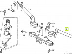 53150-MZ7-000ZB HANDLEBAR, L. *NH167ZB* (*NH167MU* til Honda VFR 750 F