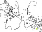 53178-399-700 LEVER,L.STRG.HNDL til Honda