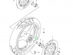 54731-33E10,  54730-33E00 Spacer,fr hub b, 54731-33E10,  54730-33E00 GSX-R 1300 til Suzuki