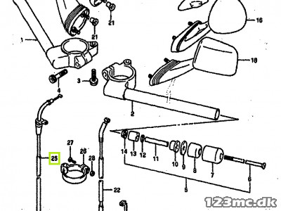 58300-17D00 (58300-17D01) CABLE,THROTTLE