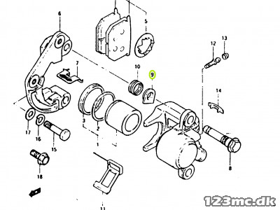 59317-49000 NUT CALIPER AXL