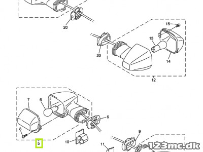 5LV-83320-00-00 FRONT FLASHER LIGHT