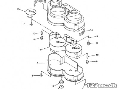 5LV-8353E-00-00 CASE, METER UPPER