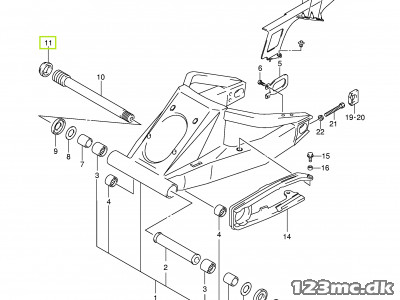 61214-40C31 NUT,RR SWGARM PIVOT BOLT