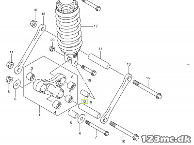 62684-40A10 SPACER, RR CUSHION LEVER