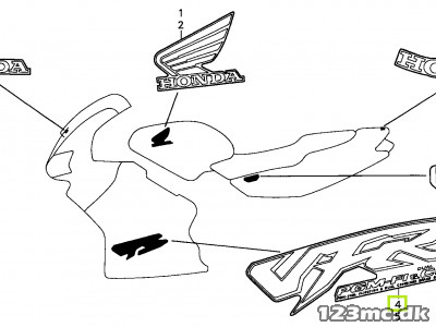 64440-MBG-790ZC	MARK,R FR *TYPE3*